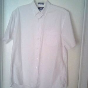 Stafford Short Sleeve Collar Button Down Hobo Office Work Dress Shirt